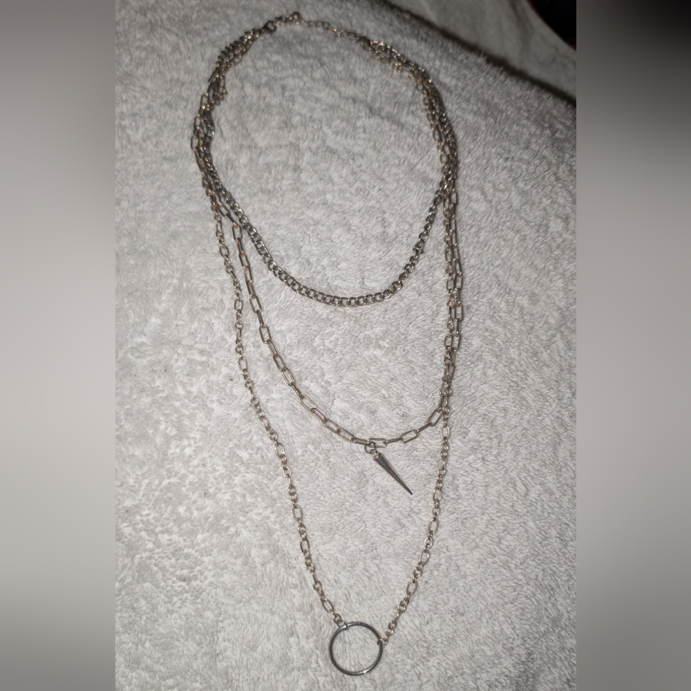 Silver Layered Necklace